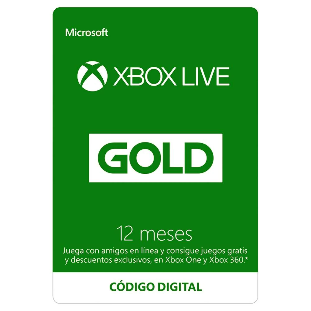 CODIGO XBOX  LIVE 12 MESES $1159