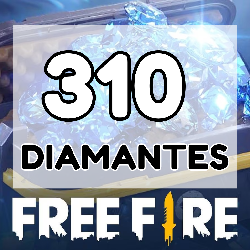 FREEFIRE 310 DIAMANTES + 10% BONUS = 341 DIAMANTES