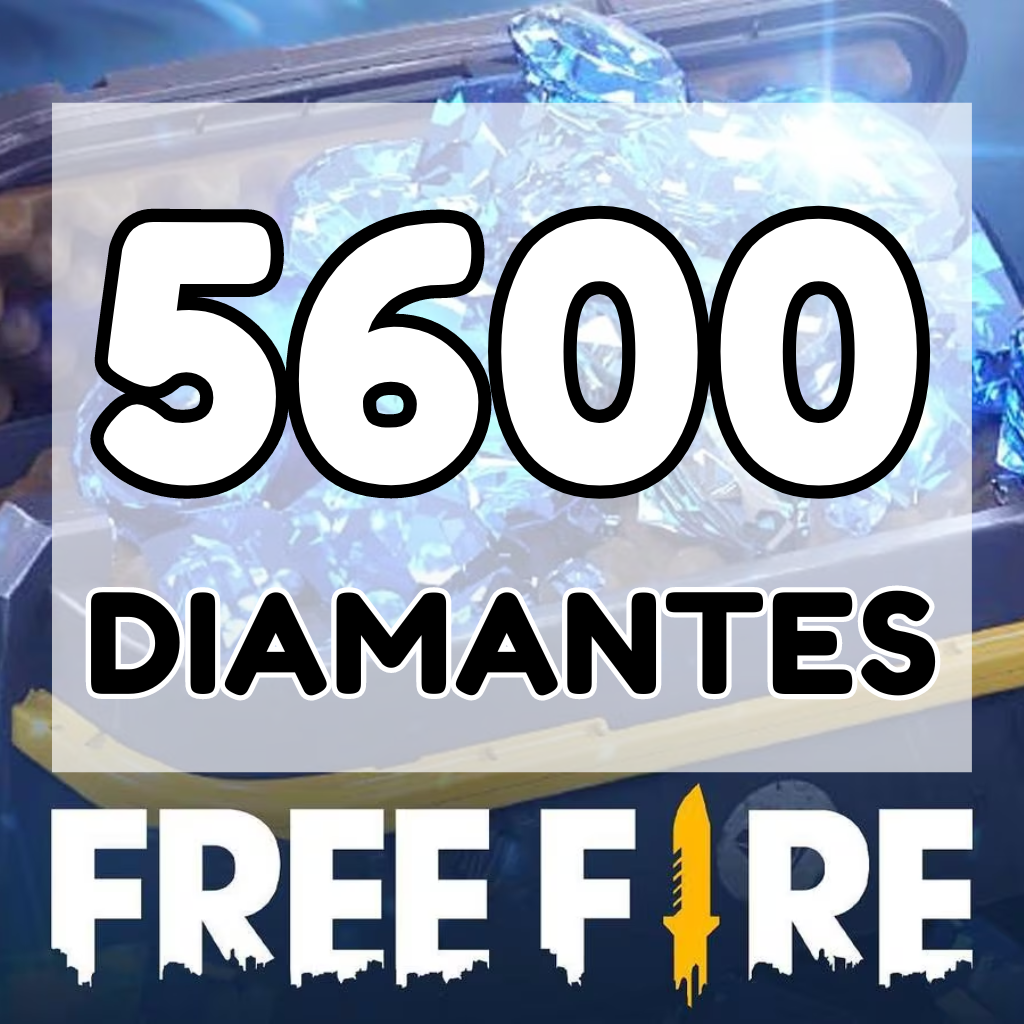 FREEFIRE 5600 DIAMANTES + 10% BONUS = 6160 DIAMANTES